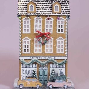 Anthropologie George & Viv Light-Up Holiday Village Store Christmas Decor